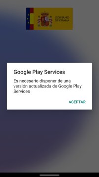 Ejecución del App "Radar Covid" gubernamental